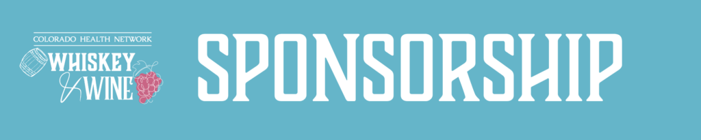 Sponsorship banner for Whiskey and Wine event.